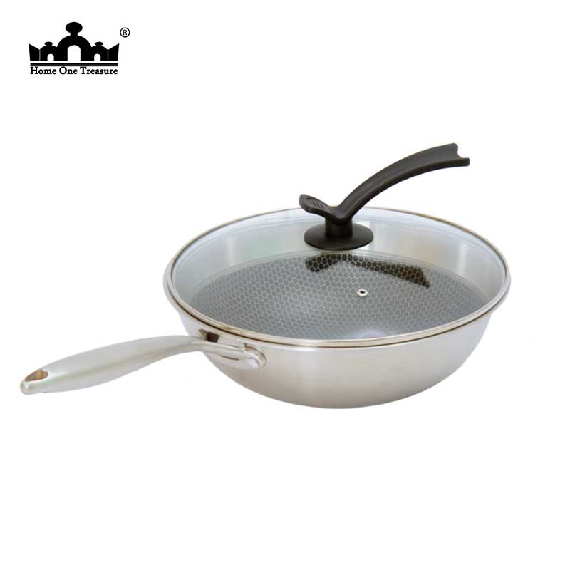 Half-screen wok