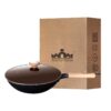 Superior Round-bottom iron wok