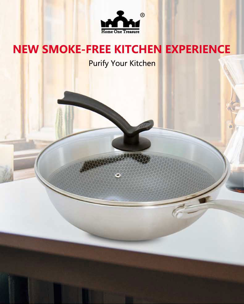 Half-screen wok