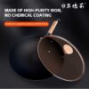 Superior Round-bottom iron wok