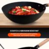 Superior Round-bottom iron wok