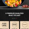 Superior Iron Flat Wok