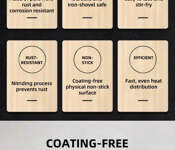 Superior Iron Flat Wok